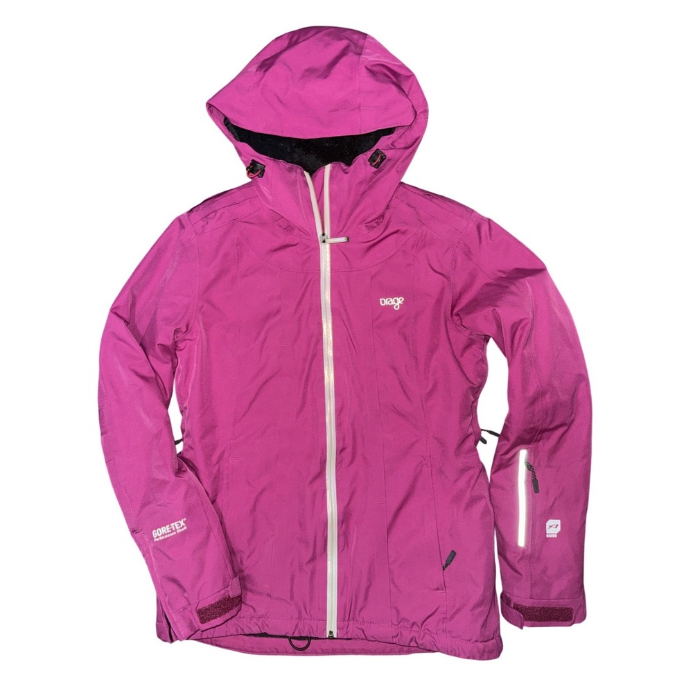 Orage Gore‎ Tex Ski Snow Jacket Pink Down Insulated Winter Coat Gorpcore